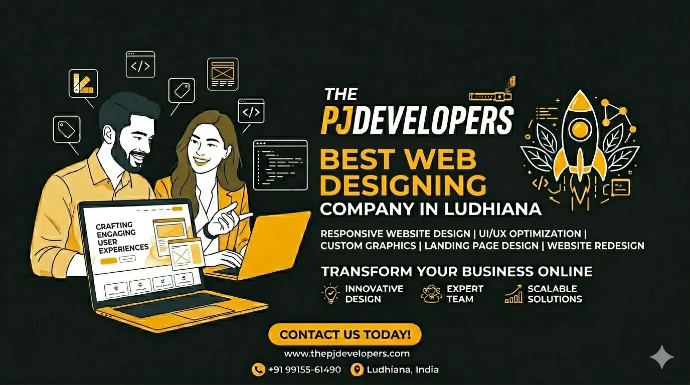 PJDevelopers Ludhiana, Best Web Designing Company, Top Web Designing Services, Ludhiana Web Design Experts