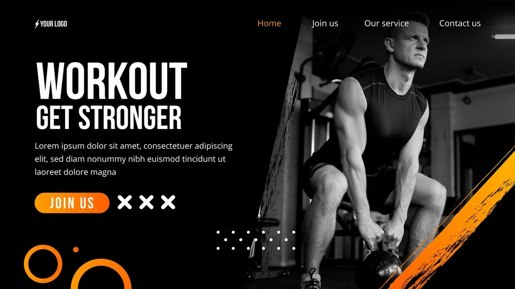 gym website development, fitness center website design, gym website solutions, PJDevelopers